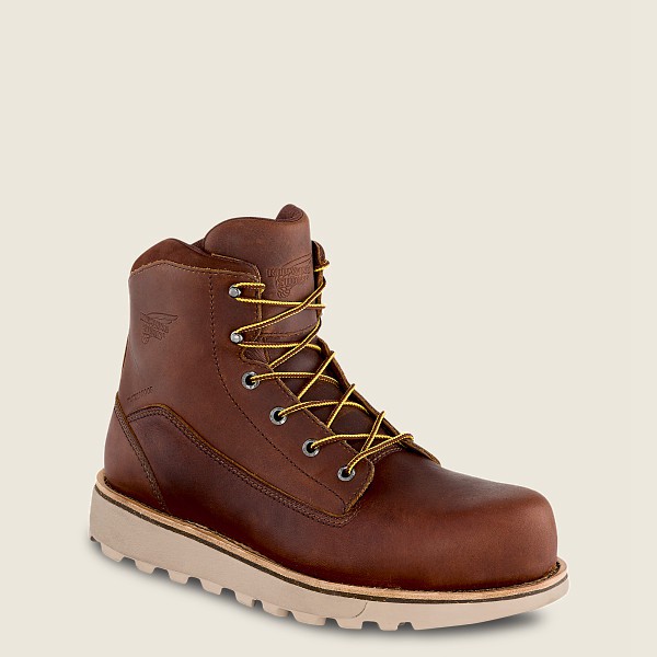 Safety Støvler Herre - Red Wing Traction Tred Lite - 6-Inch Waterproof Toe - Brune - DECSFH-892